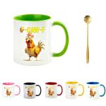 Funny Chicken Coffee Mug - 11oz Ceramic Cup