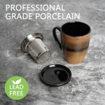 Bosmarlin Ceramic Tea Cup with Infuser, 5 Colors