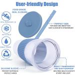 2 Pack Reusable Boba Tea Cups with Straws