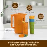 Tupperware Retro Pitcher and Tumblers Set