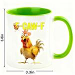 Funny Chicken Coffee Mug - 11oz Ceramic Cup