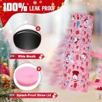 Red Santa & Bear 40 oz Christmas Travel Mug