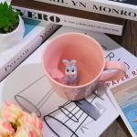 Cute Squirrel Mug with 3D Figurine Design