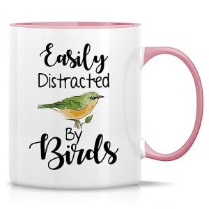 Easily Distracted by Birds Funny Coffee Mug