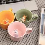 Cute Squirrel Mug with 3D Figurine Design