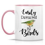 Easily Distracted by Birds Funny Coffee Mug