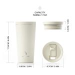 17 oz Insulated Travel Coffee Mug with Lid