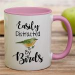 Easily Distracted by Birds Funny Coffee Mug