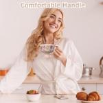 Vintage Floral Pink Ceramic Coffee Mug