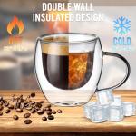 Yiyiring Set of 8 Double Wall Espresso Cups