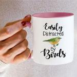 Easily Distracted by Birds Funny Coffee Mug