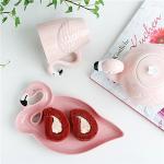 34 oz Pink Flamingo Porcelain Teapot