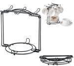 YOLIFE Metal Tea Cup and Saucer Holder