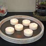 40 Pack Oversized Clear Tea Light Candles