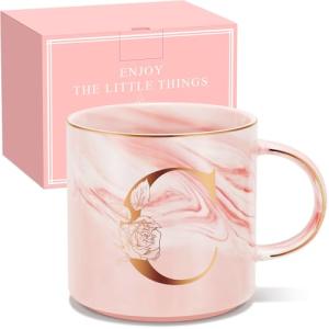 Personalized Initial Coffee Mug for Women