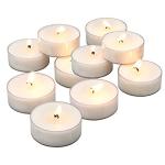 40 Pack Oversized Clear Tea Light Candles