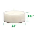 40 Pack Oversized Clear Tea Light Candles