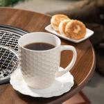 CROWNWOW Set of 4 Farmhouse Coffee Mugs