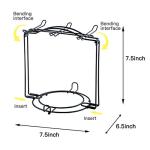 YOLIFE Metal Tea Cup and Saucer Holder