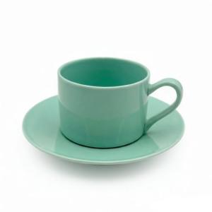 Mint Green 8oz Porcelain Cappuccino Cup Set