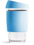 JOCO Travel-Friendly 16oz Reusable Glass Coffee Cup