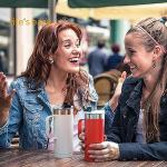 Life's Easy 20oz Stainless Steel Mug w/Handle - Double Wall Insulated Travel Tumbler w/Flip Lid - Leak Proof Tumbler-Thermal Cup for Coffee, Tea & More - Keep Hot & Cold Drinks (Red, 20 oz)