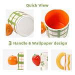 Funny Fruit-Shaped Stackable Coffee Mug Set