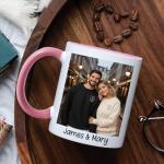 Custom Photo Mug with Personalized Text Design