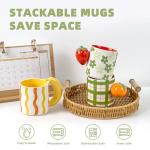Funny Fruit-Shaped Stackable Coffee Mug Set