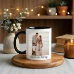 Custom Photo Mug with Personalized Text Design