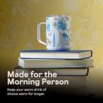 Corkcicle Classic Coffee Mug - Triple Insulated Stainless Steel for Travel - Shatter-Proof Lid - Keeps Drink Hot Over 3 Hours - Holiday Mug Gift - Great for Gifting Warmth - 16 oz - Princess Belle