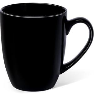 Large Black Coffee Mug with Handle - 16 oz