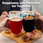 Large Black Coffee Mug with Handle - 16 oz