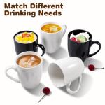 Large Black Coffee Mug with Handle - 16 oz