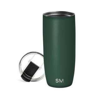 Simple Modern Travel Coffee Mug Tumbler with Flip Lid | Reusable Insulated Stainless Steel Cold Brew Iced Coffee Cup Thermos | Gifts for Women Men Him Her | Voyager Collection | 20oz | Forest