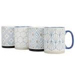 Gibson Home Parkmill 17 OZ 4 Pack Stoneware Mugs
