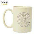 Silver Buffalo Schitt's Creek Rose Apothecary Circle Badge Wax Resist Ceramic Pottery Mug, 17 Ounces