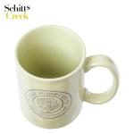 Silver Buffalo Schitt's Creek Rose Apothecary Circle Badge Wax Resist Ceramic Pottery Mug, 17 Ounces