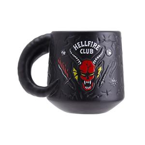 Paladone Stranger Things Hellfire Club Mug - Officially Licensed Netflix Merchandise, Demon Embossed Ceramic Coffee Mug, Gift for Fans 400ml (14 fl oz)