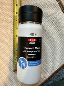 OXO Good Grips 16oz Travel Coffee Mug With Leakproof SimplyClean™ Lid - Quartz