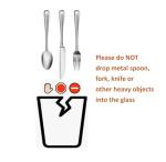 Sun's Tea (Set of 2) 20oz (600ml) Ultra Clear Strong Double Wall Insulated Thermo Glass Tumbler V3 Highball Glass for Beer/cocktail/lemonade/iced Tea/Smoothie (Real Borosilicate Glass, Not Plastic)