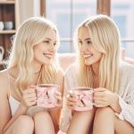 Uwingess Personalized Gifts for Women Coffee Mug, Initial Customized Gift Monogrammed A-Z Coffee Mug 12 OZ, Christmas Anniversary Birthday Gifts for Women Mom Grandma Friend Sister Wife (A)