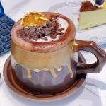 10oz Unique Vintage Retro Handmade Ceramic Cappuccino Barista Cup with Saucer –Rustic Stoneware Coffee Mug, Lead-Free Latte Art Mug，Handmade ceramic cappuccino cups or tea cup, Brown