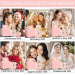 Uwingess Personalized Gifts for Women Coffee Mug, Initial Customized Gift Monogrammed A-Z Coffee Mug 12 OZ, Christmas Anniversary Birthday Gifts for Women Mom Grandma Friend Sister Wife (A)