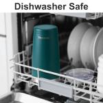 SUNWILL Travel Coffee Mug with Lid, 20 oz Tumbler Set of 2, Insulated Stainless Steel Cup for Drinks， Water, Tea, Powder Coated Forest Green & Plum