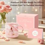 Uwingess Personalized Gifts for Women Coffee Mug, Initial Customized Gift Monogrammed A-Z Coffee Mug 12 OZ, Christmas Anniversary Birthday Gifts for Women Mom Grandma Friend Sister Wife (A)