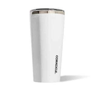 Corkcicle Classic Triple Insulated Coffee Mug with Lid, Gloss White, 24 oz – Stainless Steel Travel Tumbler Keeps Beverages Cold 9+hrs, Hot 3hrs – Cupholder Friendly Travel Coffee Tumbler