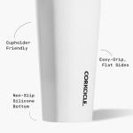 Corkcicle Classic Triple Insulated Coffee Mug with Lid, Gloss White, 24 oz – Stainless Steel Travel Tumbler Keeps Beverages Cold 9+hrs, Hot 3hrs – Cupholder Friendly Travel Coffee Tumbler