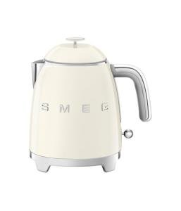 SMEG Mini 50's Retro Style 3 Cup Electric Kettle with Double Wall Anti Slip Base and Water Level Indicator (Cream)