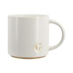 COLLECTIVE HOME - Monogram Ceramic Mugs, 15 oz Golden Initial Coffee Cups, Elegant Capital Alphabet Tea Mugs, Elegant Personalized Mug with Gift Box, Luxurious Cups for Office and Home (G)